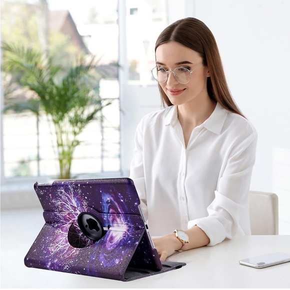 NWT Case for iPad 9.7 Inch 2018 2017 / iPad Air 2, 6th Gen, 5th Gen purple tree - Picture 6 of 8